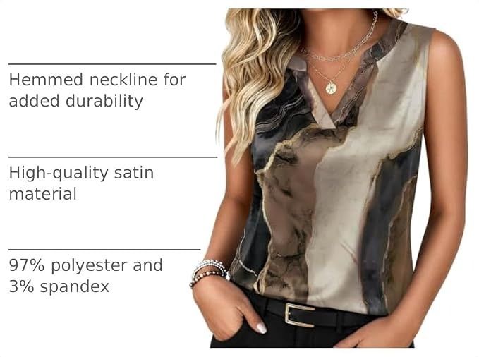 Sleeveless Satin Top image 2